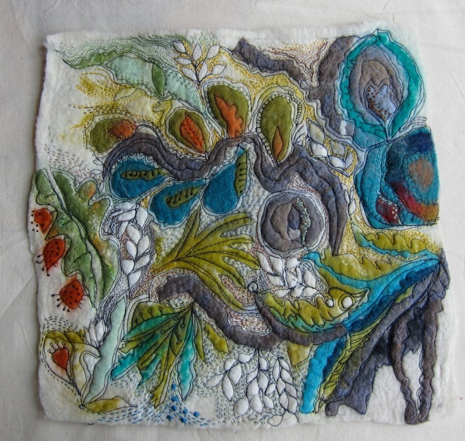 Валяние с шерстяными нитками