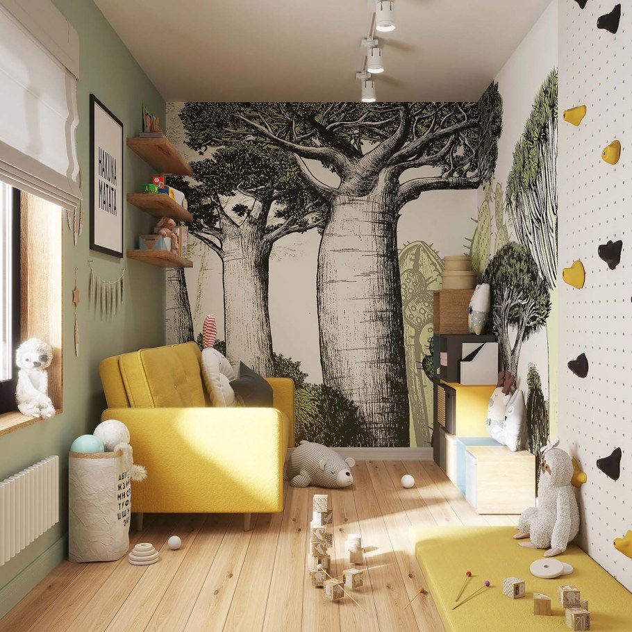 Зона над диваном