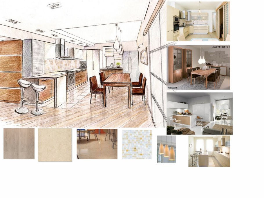 Коллаж проекта интерьера