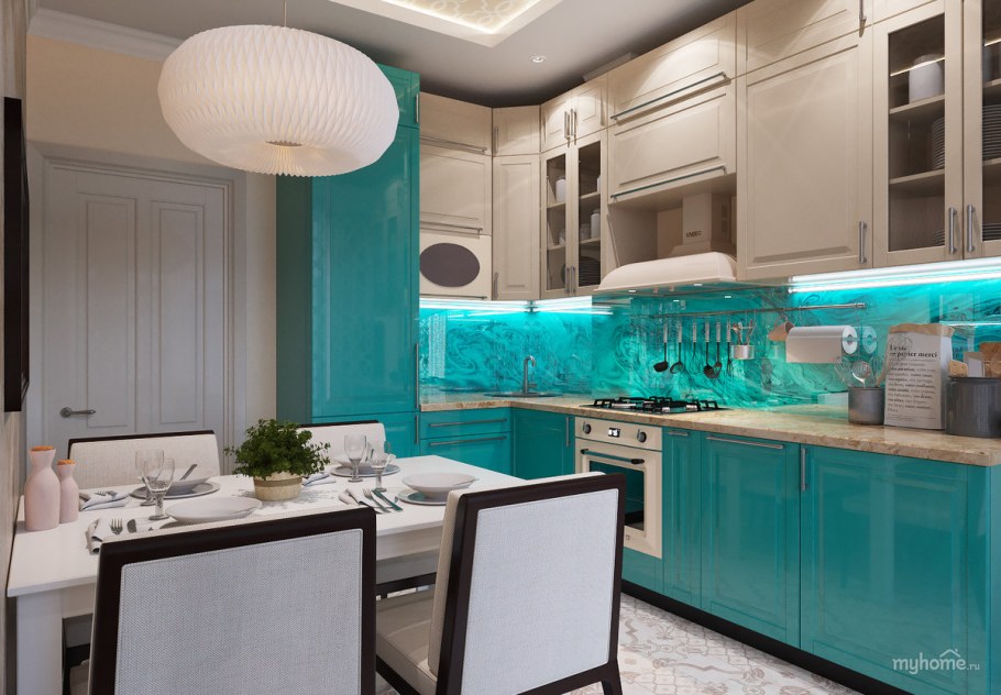 Бирюзовая кухня
