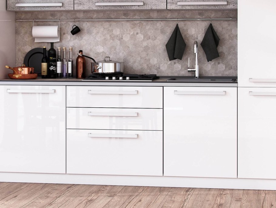 Кухня Герда белый глянец