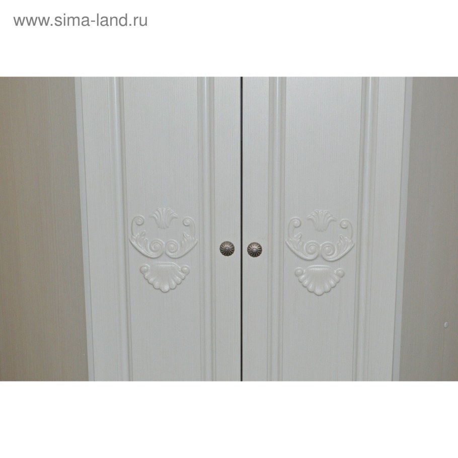 Шкаф 4х створчатый Мария-Луиза бодега белый