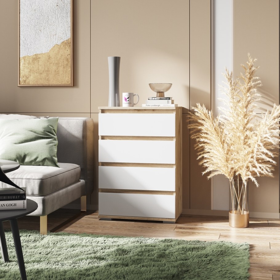 Комод Остин, 4 ящ., 120х39x95 см, а-мебель