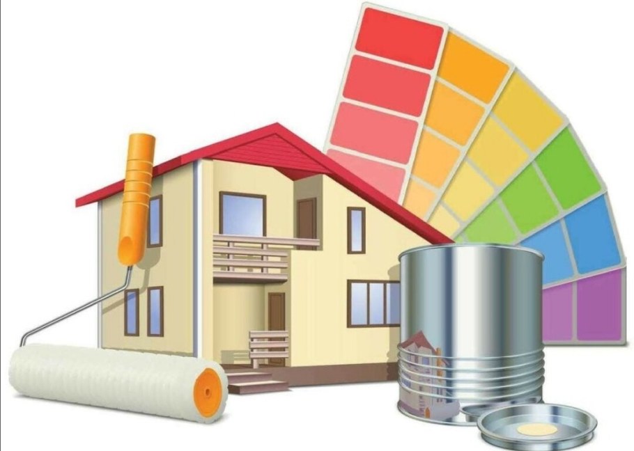 Строительные материалы на белом фоне