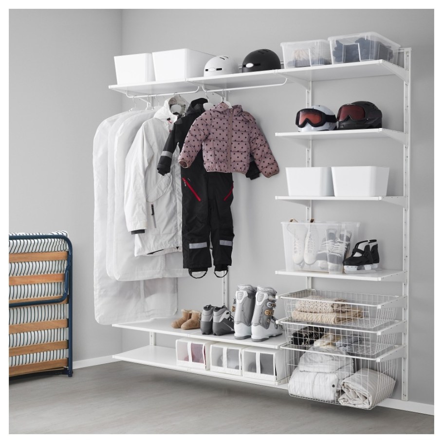 Гардеробная икеа АЛЬГОТ