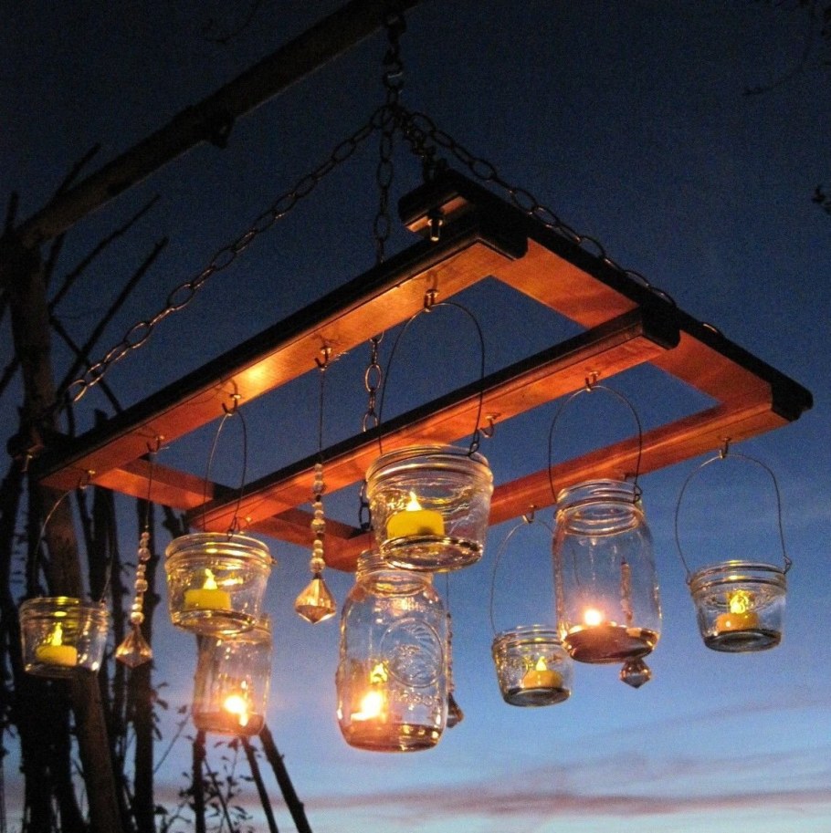 Фонарики из банок