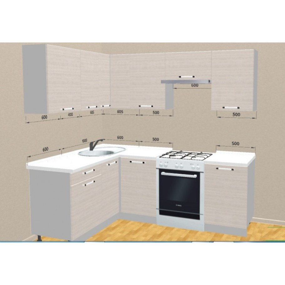 Кухня Симпл 1600х2200