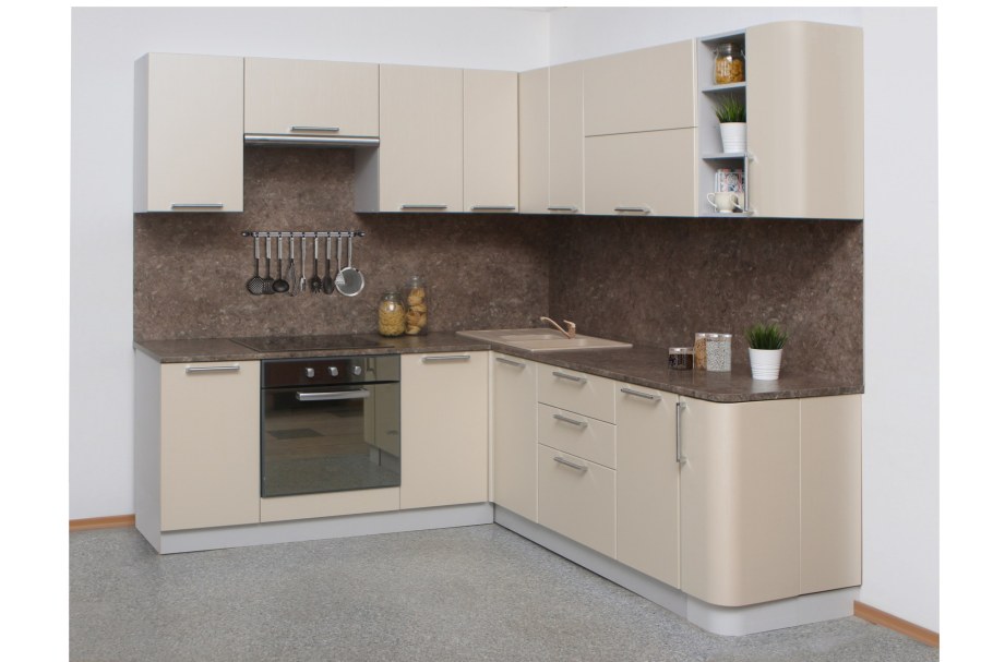 Кухня Трапеза Престиж угловая 1200х1785