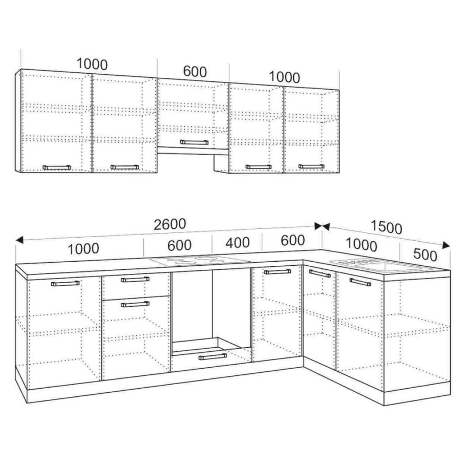 Симпл 2700х1500 угловой