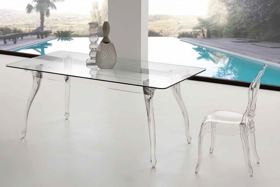 Столы из стекла коленного
