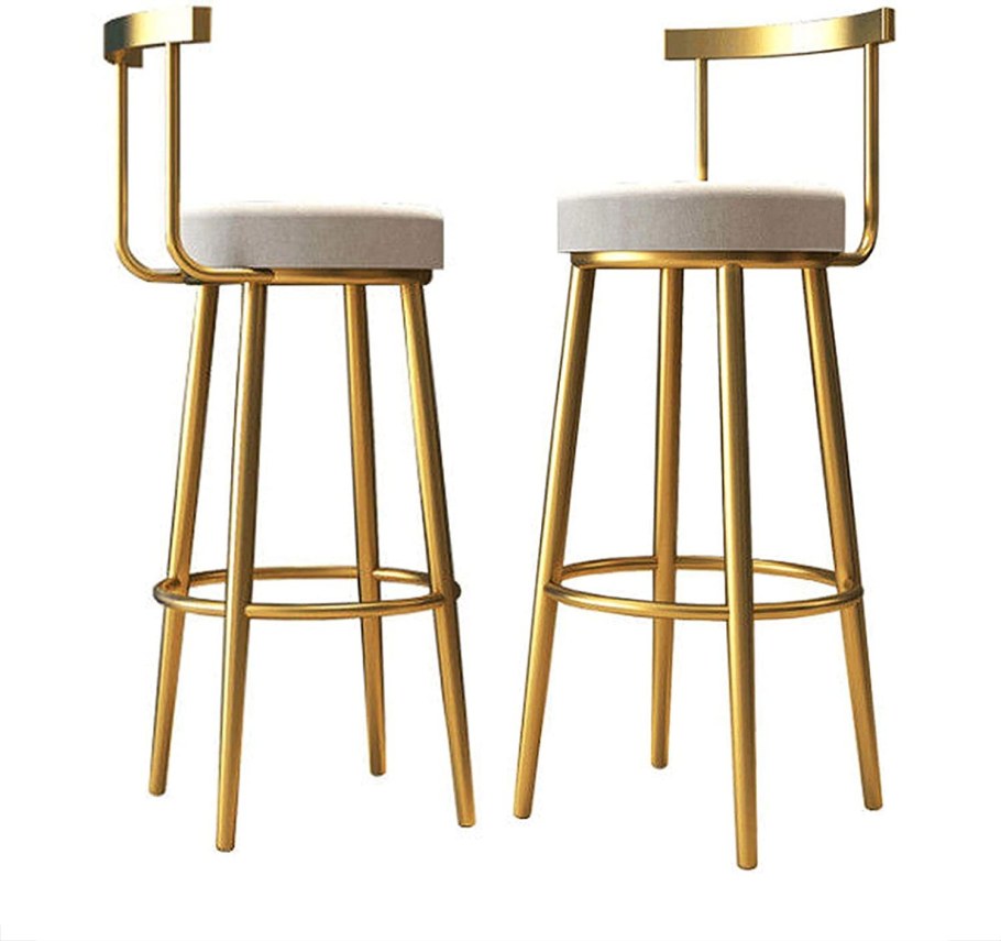 Стул барный золотой