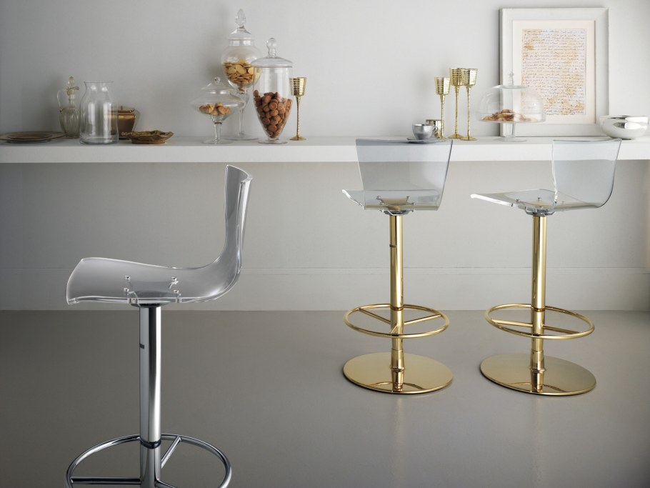 Скаволини прозрачный барный стул
