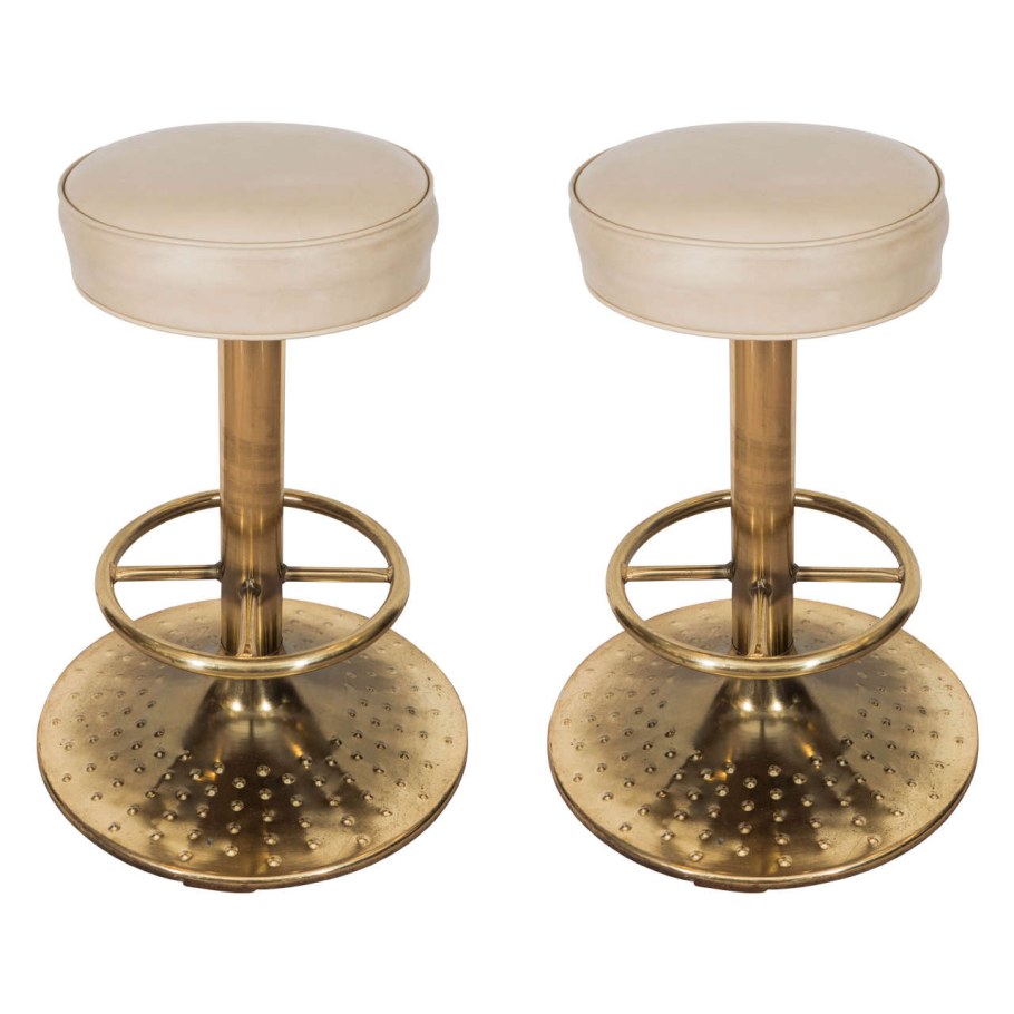 Барные стулья бронза ножка