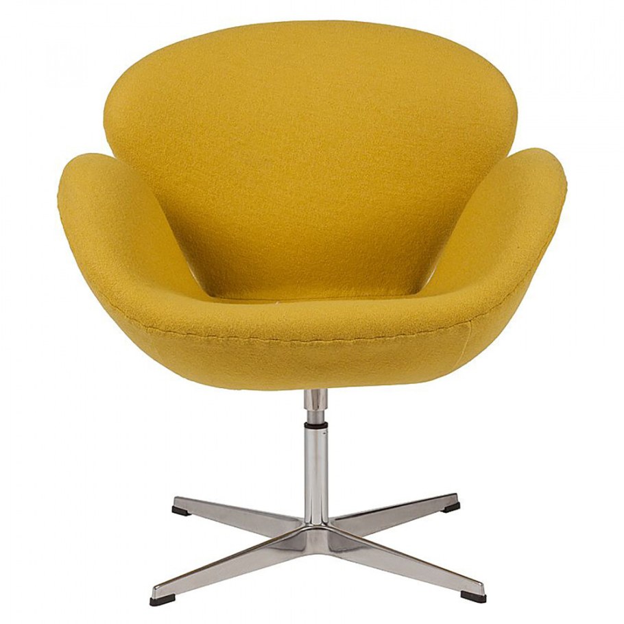 Кресло Swan горчичного цвета