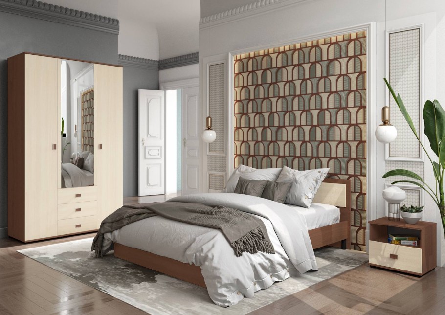 Оскар спальня в орехе