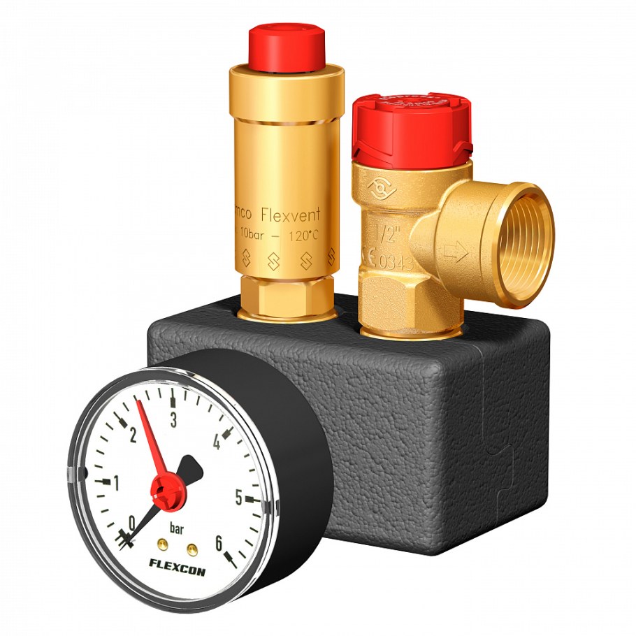 Предохранительный клапан Prescor 6.0 бар 1/2"х1/2" Flamco