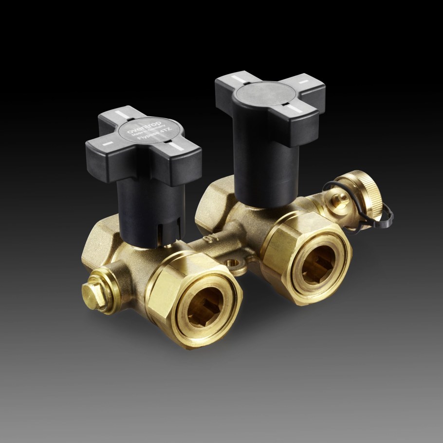 Multiblock t Присоединительная арматура 1/2"НГ X 3/4"НР, латунь,проходной