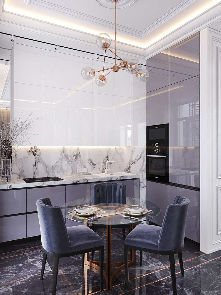 Кухня 8кв м Неоклассика