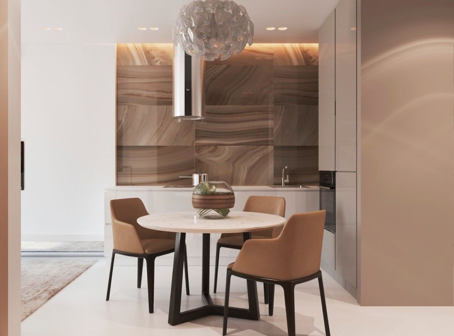 Цвет капучино в интерьере