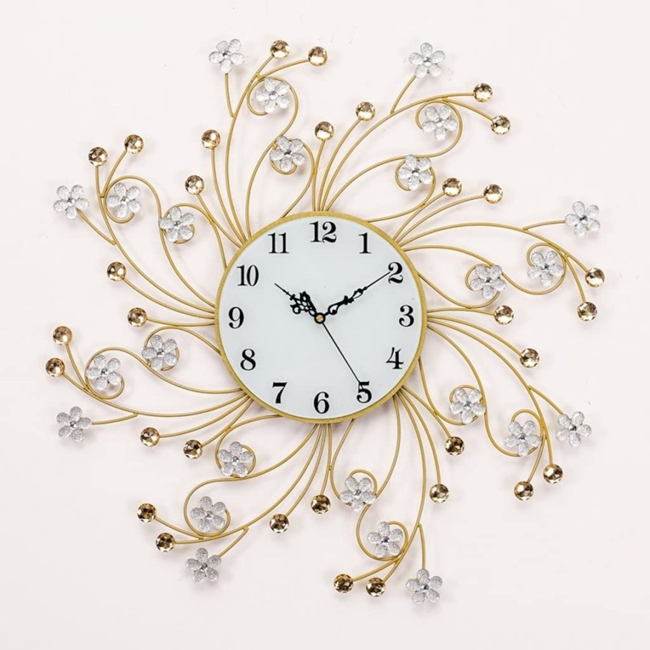 Часы настенные необычные со стразами