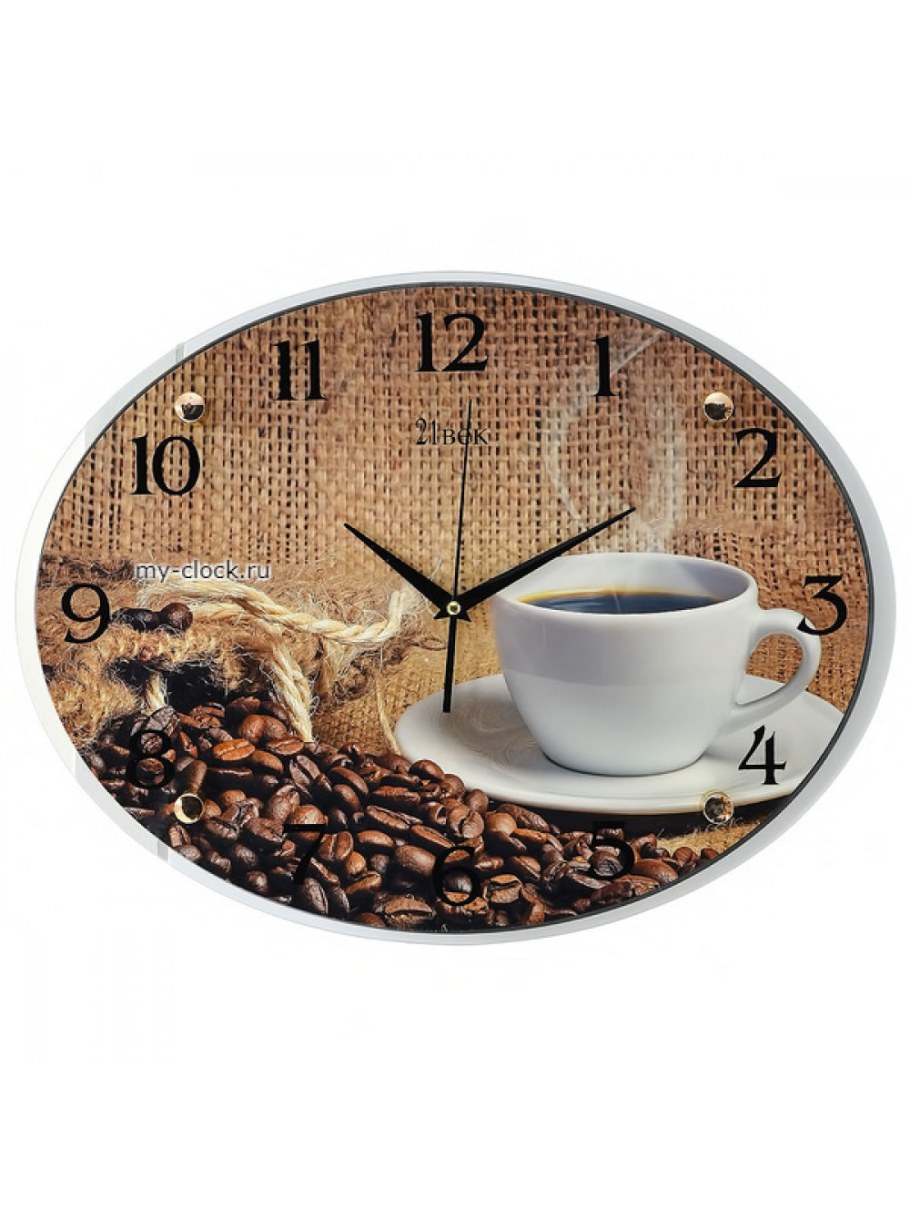 Часы настенные кофе