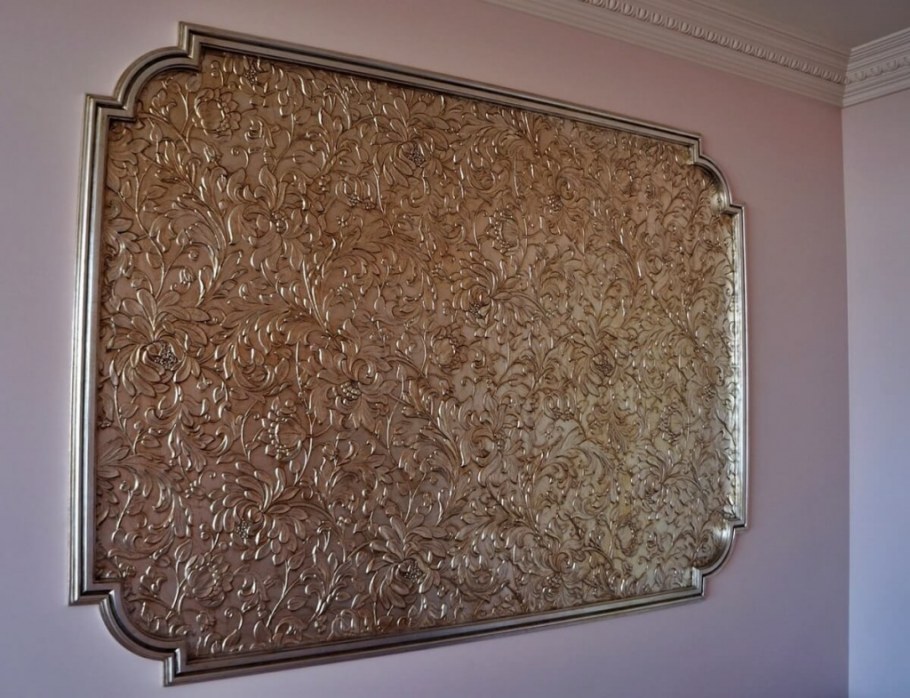 Обои линкруста в интерьере