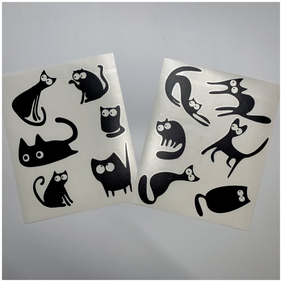 Объемные наклейки с котами
