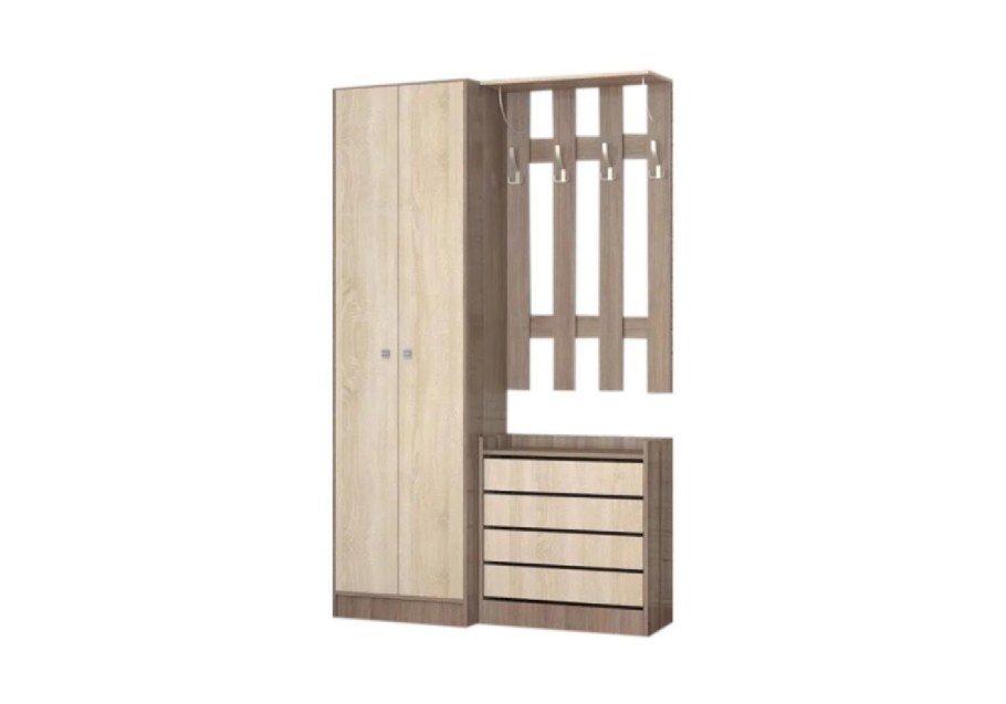 Прихожая Ямайка вешалка ЯПВ-1 ясень шимо/дуб сонома