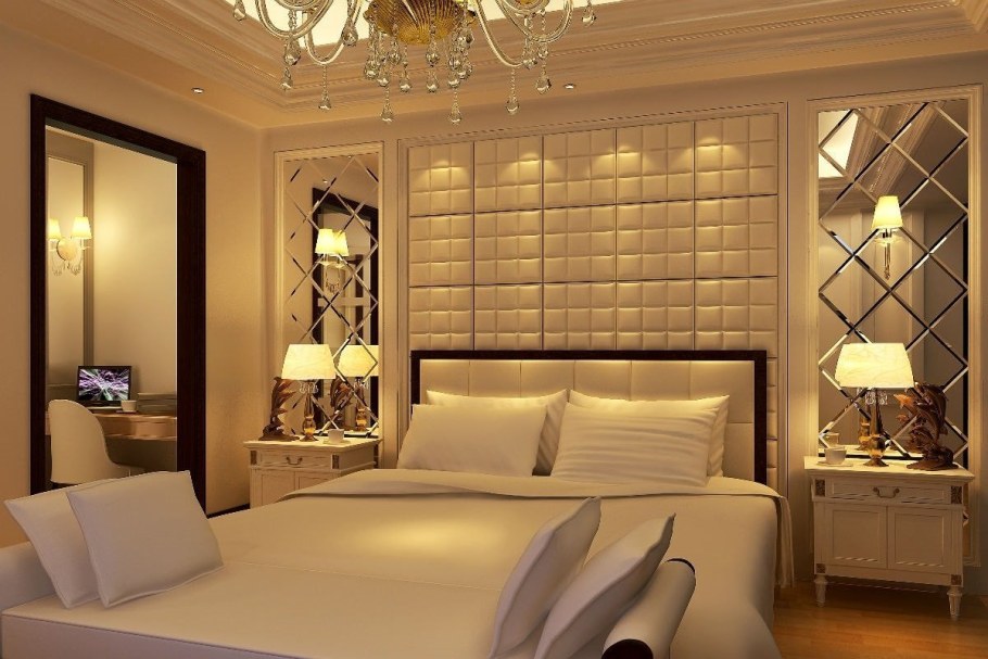 Зеркала в интерьере спальни