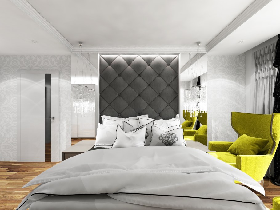 Мягкие стеновые панели для спальни