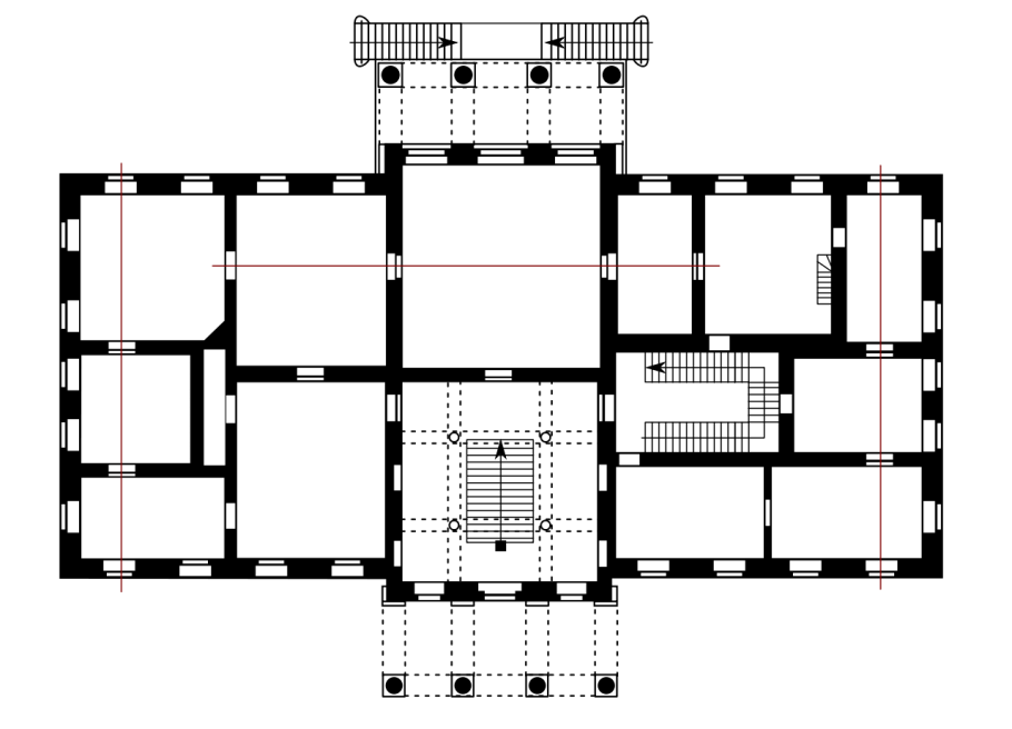 Анфиладная планировка музея