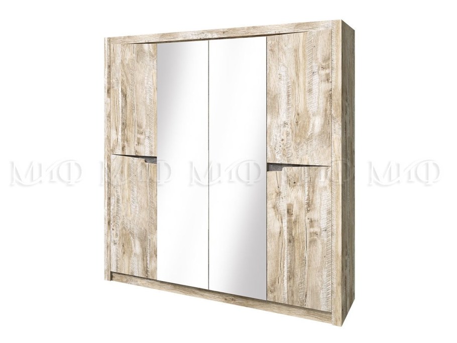Шкаф 4-х створчатый Ривьера дуб Юкон