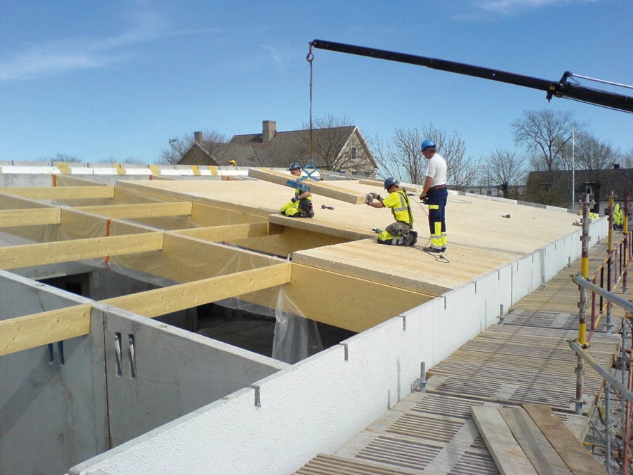 Цементно стружечная плита кровля