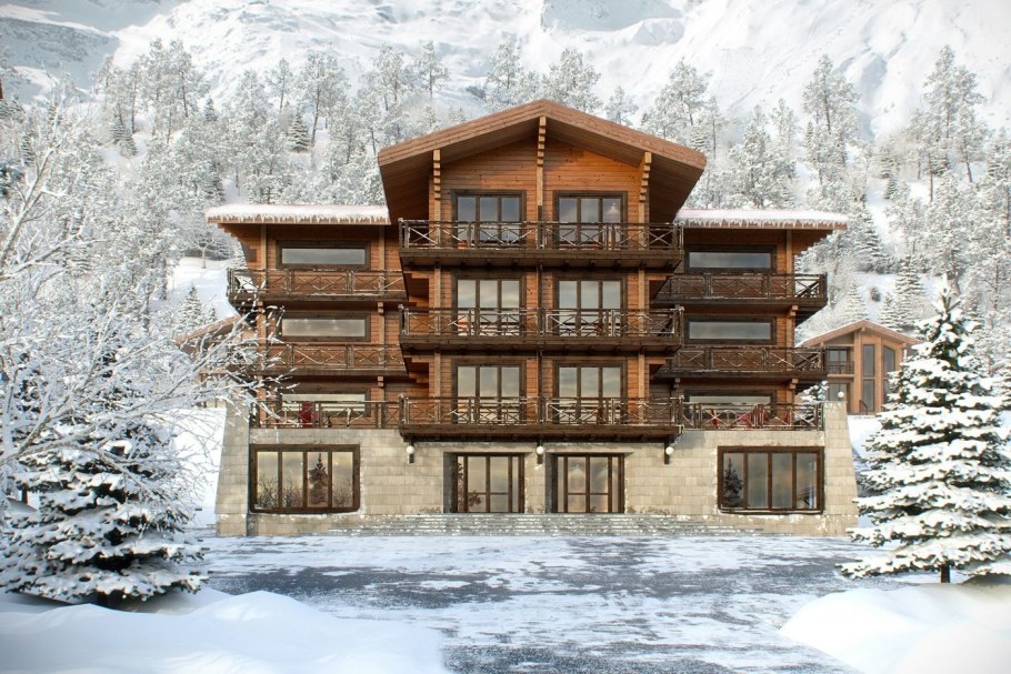 Деревянный гостиничный комплекс