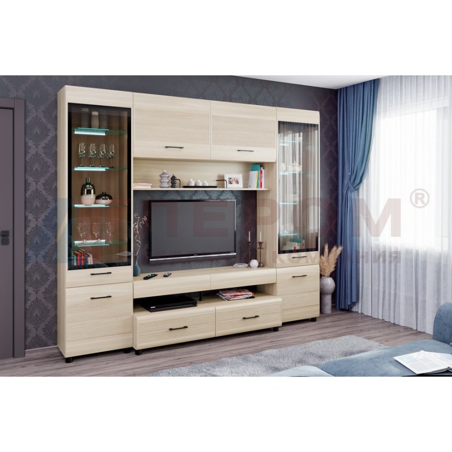 Гостиная Амелия 2 белая