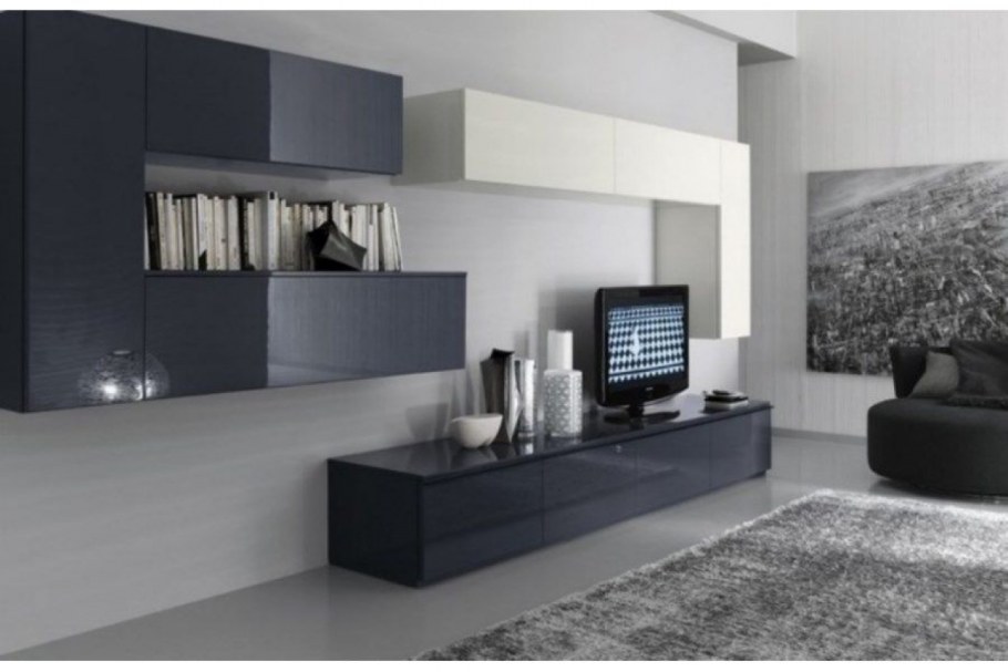 Стенка в гостиную в современном стиле