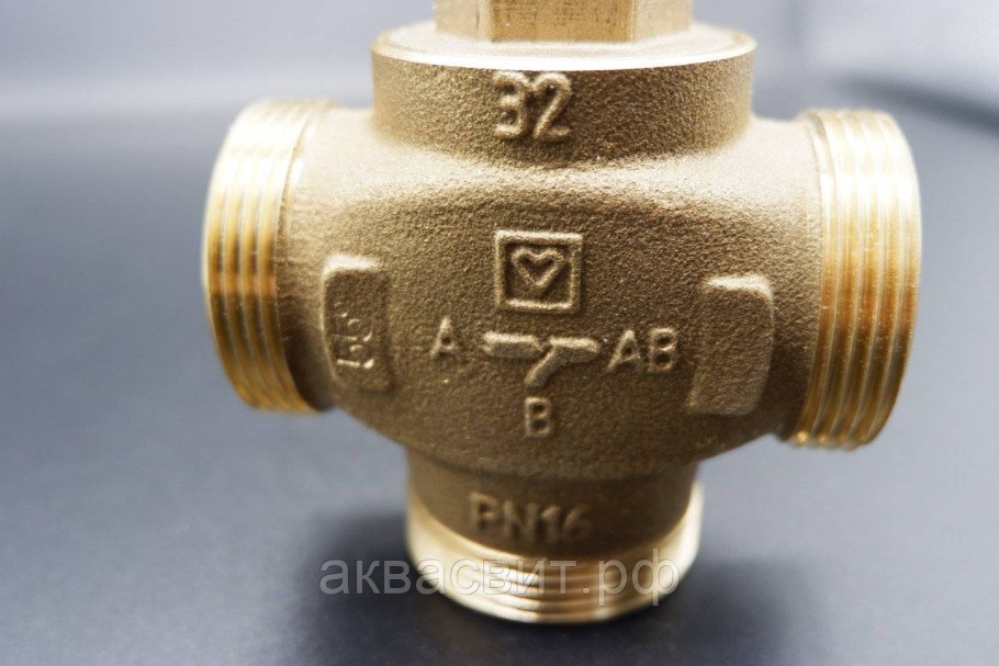 Herz трехходовой кран термостатический