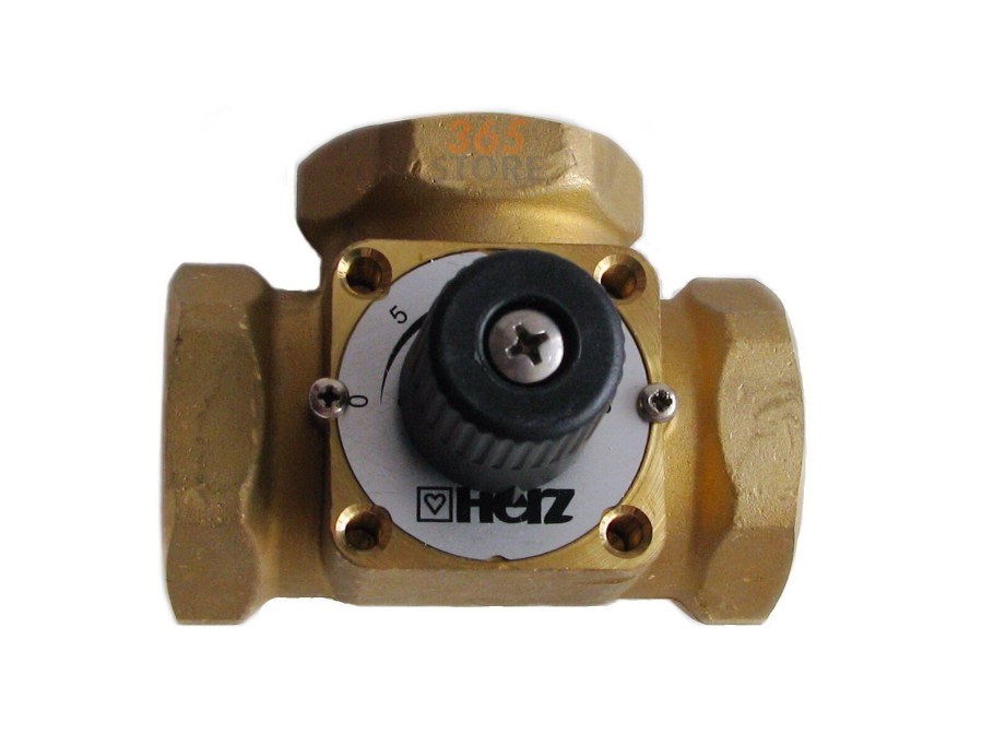 Кран трехходовой смесительный Herz dn20 резьба