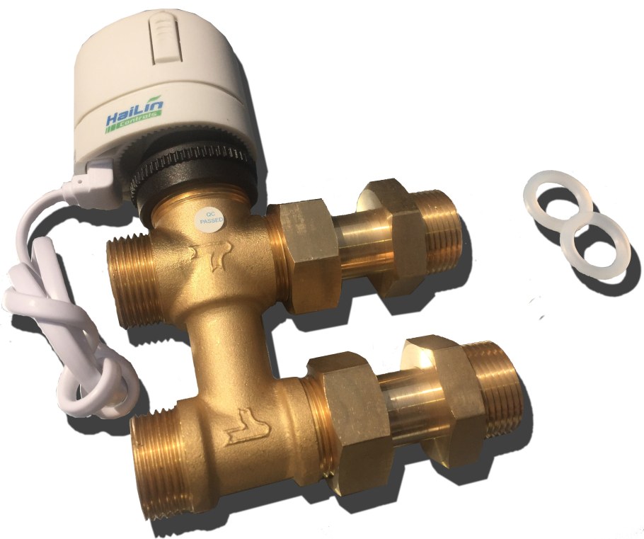 Трехходовой клапан с электроприводом 3/4 Данфосс