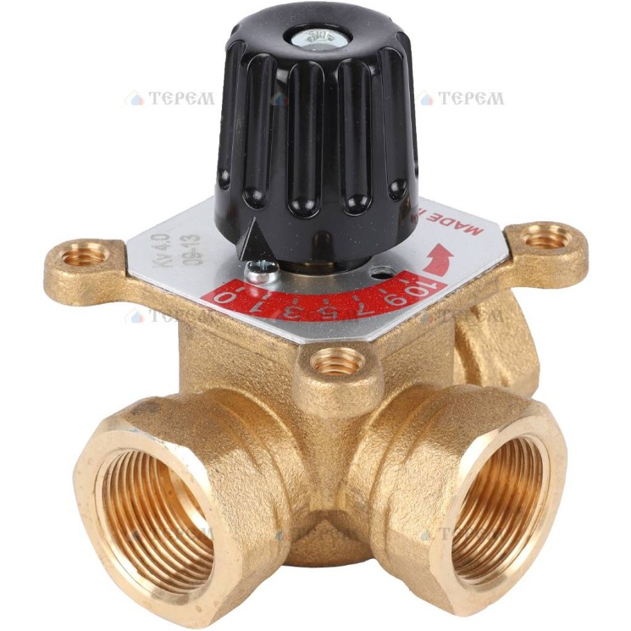 Трехходовой смесительный клапан со шкалой 1" PF 389.25