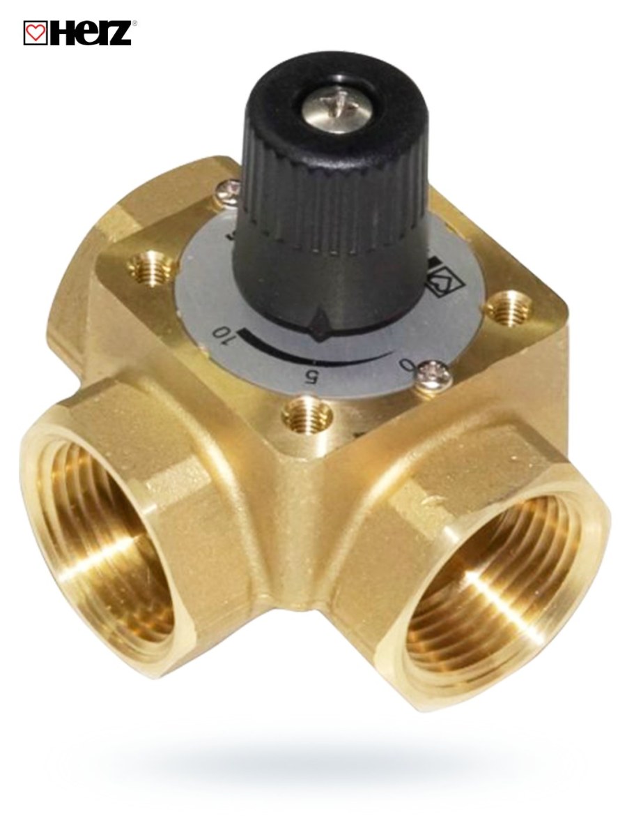 Трехходовой смесительный клапан Herz