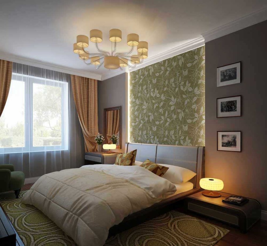 Интерьер спальни 16кв