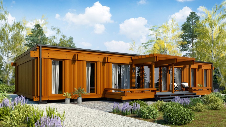 CLT Промстройлес фахверк