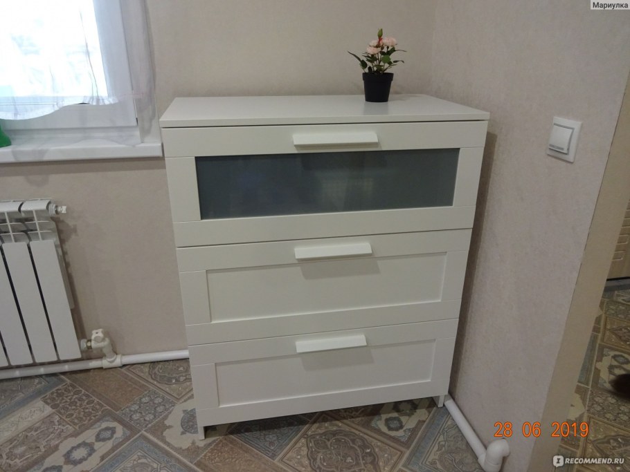 Комод БРИМНЭС икеа с 4 ящиками белый