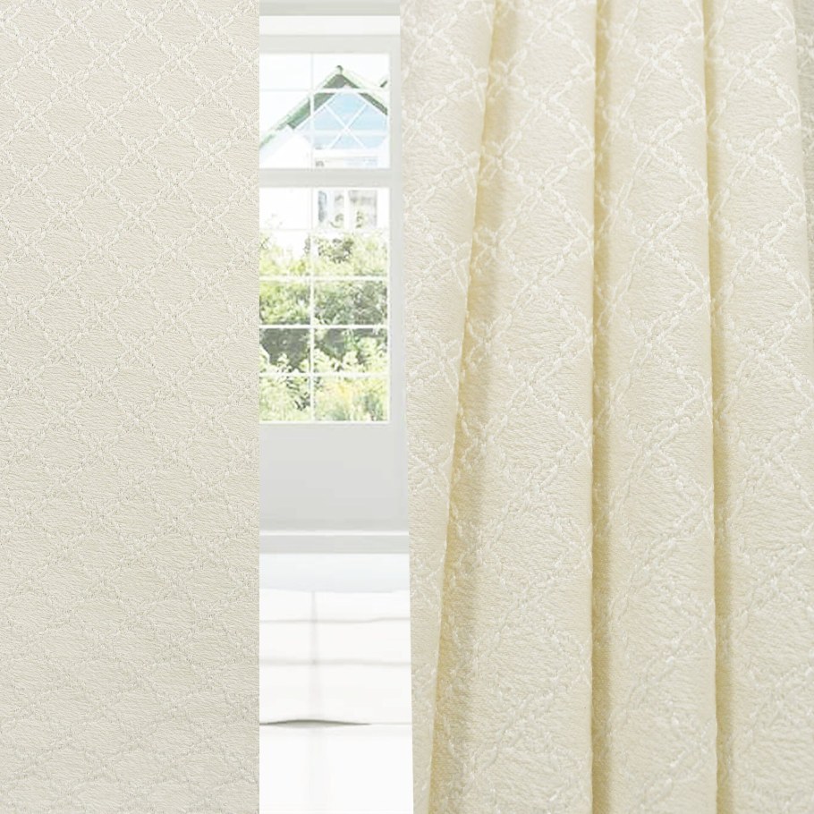 Шторы жаккард лен RR zeli02-01-1230j, молочный, 200*270 см (tr-100111)