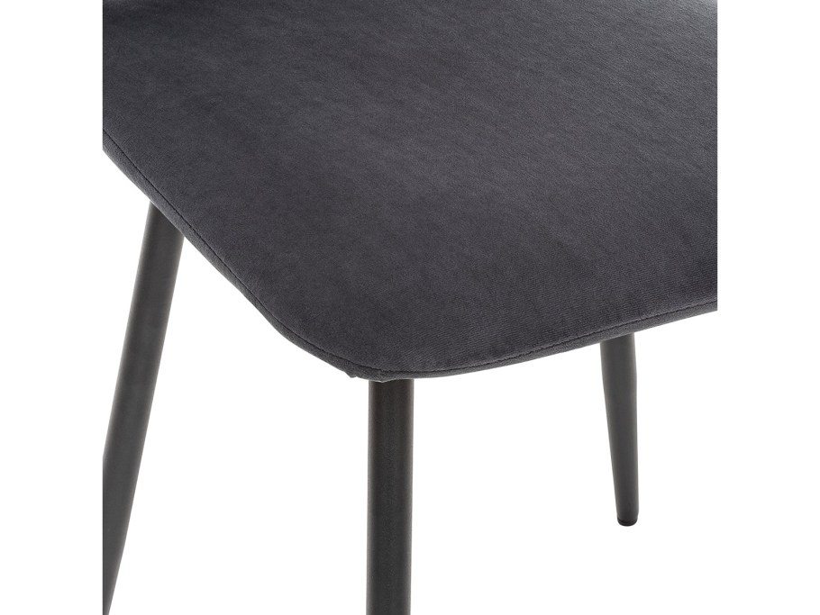 Стул Leset Скай металл черный/велюр Ultra grafit графит