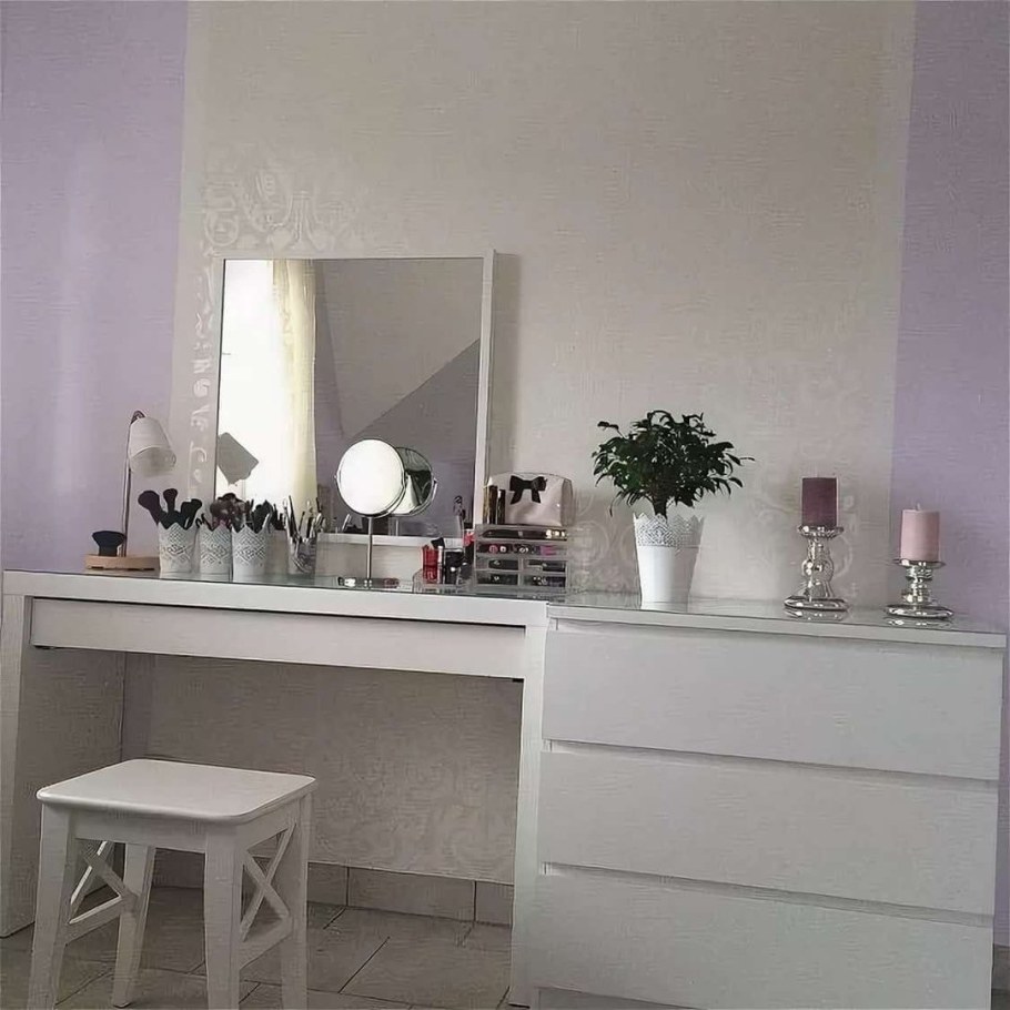 Стол икеа МАЛЬМ белый