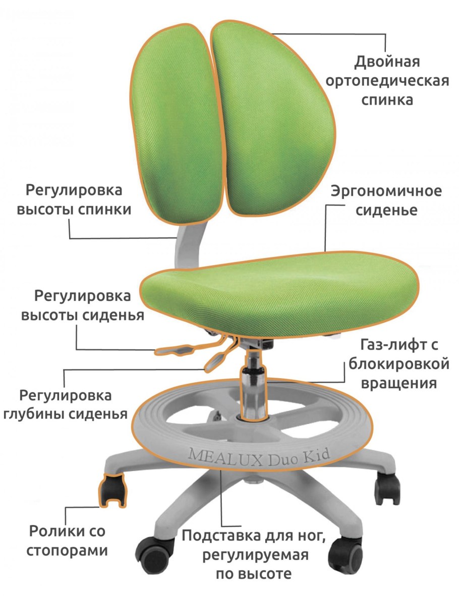 Компьютерное кресло Mealux Duo-Kid детское
