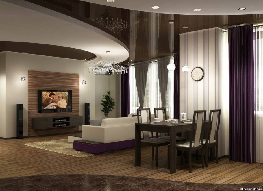 Кухня-гостиная в частном доме