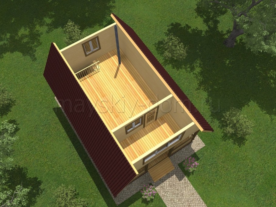 Баня из бруса 6х8